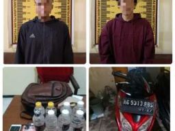 Polsek Pucanglaban Amankan Penjual Miras Jenis Arak Tanpa izin