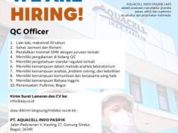 Lowongan Kerja di PT Aqua Cell Indo Pasifik sebagai QC Officer
