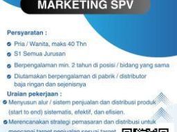 Lowongan Kerja di PT Wanshijia Steel International Sebagai Marketing Supervisor