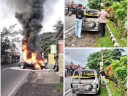 Penyebab Kebakaran Mobil di Depan SPBU Desa Sembon