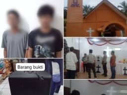 Speaker Gereja HKBP Dolok Jetun Dicuri