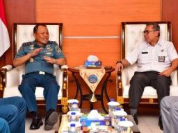 Komandan Puspenerbal Terima Courtessy Call Kepala BPK Jawa Timur