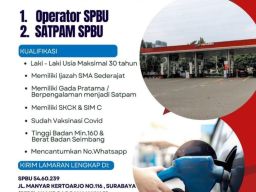 Dibutuhkan Segera Operator dan Satpam SPBU di Surabaya