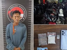 Satresnarkoba Polres Kutai Kartanegara Tangkap Pengedar di Bukit Biru