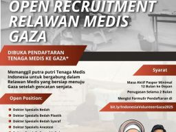 Open Recruitment Relawan Medis GAZA