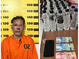 Polsek Bandung Tangkap Penjual Arak Bali Tanpa Izin