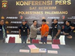 Polrestabes Palembang Tangkap Perampok Driver Taksi Online