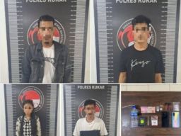3 Pria dan 1 Wanita Digrebek Saat Pesta Sabu di Penginapan Kelurahan Muara Jawa