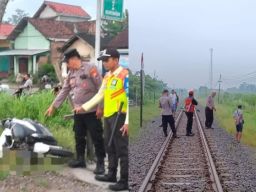 Ada Orang Tertabrak Kereta Api di Desa Gilang