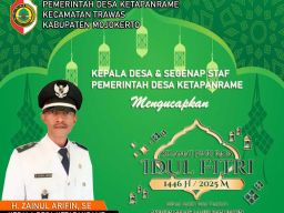 Kepala Desa Ketapanrame dan Jajaran, Mari Menyambut Nuzulul Quran dan Menjemput Idul Fitri 1446 H