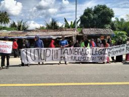 Warga Kecamatan Moutong Menolak Tambang Ilegal di Hulu Sungai Taopa