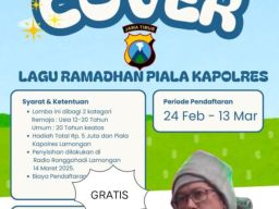 Polres Lamongan Menggelar Lomba Cover Lagu Puasa Ramadhan