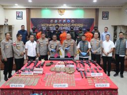 Satgas Ops Damai Cartenz Gagalkan Jaringan Penyuplai Senjata Api Lintas Provinsi
