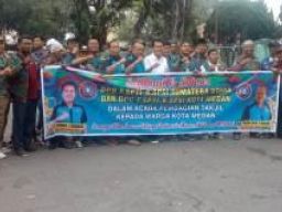 DPC FSPTI K SPSI Kota Medan Berbagi Takjil dan Buka Puasa Bersama