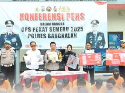 35 Kasus Kriminal Umum Diungkap Polres Bangkalan selama Ops Pekat Semeru 2025