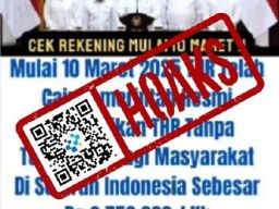 Hoaks : Tautan Pencairan THR dari Pemerintah Senilai Rp2,75 Juta
