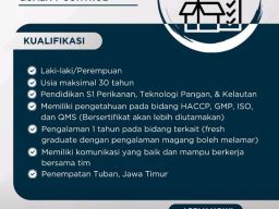 Dibutuhkan Quality Control di PT Indo Lautan Bahari