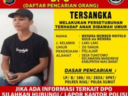 Wendra Member Noitolo Jadi DPO Polres Nias di Kasus Pencabulan