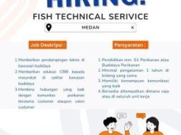 PT Indojaya Agrinusa Buka Lowongan Fish Technical Service