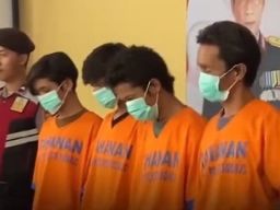 Empat Pencuri Pipa Stainless di PT Tjiwi Kimia Ditangkap