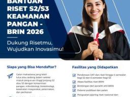 Dana Bantuan Riset S2 S3 Keamanan Pangan BRIN 2026