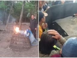 Polsek Krian Grebek Arena Sabung Ayam di Desa Terik