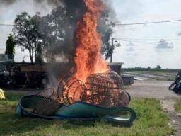 Polsek Krian Grebek Lokasi Sabung Ayam di Desa Sedenganmijen