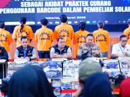 Bareskrim Polri Sita Truk Tangki BBM PT Trisaka Adi Rajasa