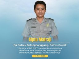 Aiptu Matraji, Bhabinkamtibmas Polsek Balongpanggang Meninggal Dunia