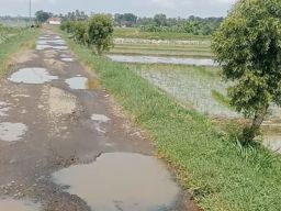 Jalan Penghubung Desa Bulusari dan Desa Ci Sumur Rusak Parah