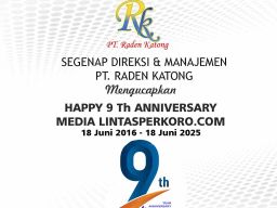 PT Raden Katong Ucapkan Happy Anniversary 9 Th Lintasperkoro