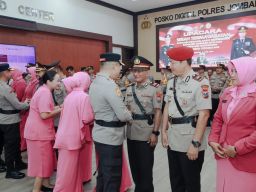 Sertijab di Polres Jombang, Ada Kapolsek Megaluh sampai Kasat Narkoba