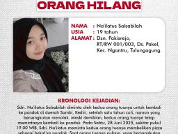 Informasi Orang Hilang Dari Desa Pakel Bernama Nailatus Salsabilah