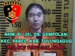 Polsek Tulungagung Kota Tangkap Karyawati PT TRIOS Sukses Makmur