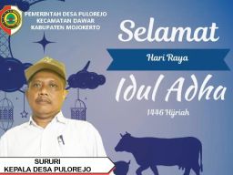 Kepala Desa Pulorejo Ucapkan Selamat Hari Raya Idul Adha 1446 H