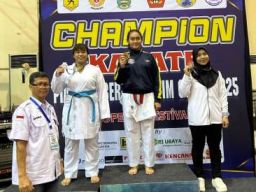 Puspenerbal Sabet 10 Medali di Kejuaraan Karate Piala Gubernur Jatim Cup 2025