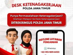 Ditreskrimsus Polda Jawa Timur Buka Layananan Ketenagakerjaan