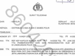 Daftar Lengkap Mutasi Polri Pangkat Brigjen dan Kombes pada Juni 2025