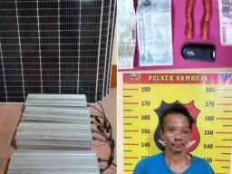Tiga Pelaku Pencurian Panel Surya Milik Pemprov Kalimantan Timur Dibekuk Polsek Samboja