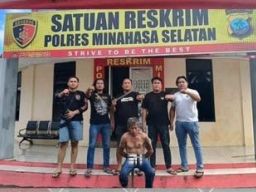 Resmob Polres Minahasa Selatan Tangkap Pelaku Pembunuhan di Desa Lindangan