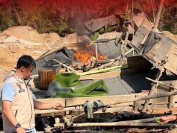 Polres Merangin Bongkar Tambang Emas Ilegal