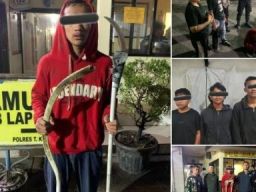 3 Remaja Diamankan Polres Tanah Karo Saat Tawuran di Kabanjahe