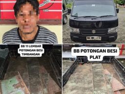 Polsek Loa Janan Ungkap Kasus Pencurian Besi Timbangan Senilai Rp 180 Juta