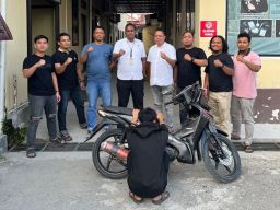 Polres Majene Tangkap Pencuri Motor di Desa Ulidang