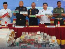 Bea Cukai Jawa Tengah dan Yogyakarta Tindak Jutaan Batang Rokok Ilegal