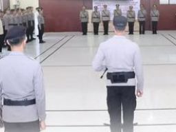 Serah Terima Jabatan Pejabat Utama di Polres Majene
