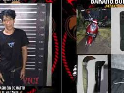 Tim Resmob Polres Bantaeng Ringkus Residivis Pencurian Motor
