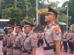 Kapolres Trenggalek Pimpin Sertijab Kabagren dan Sejumlah Kapolsek