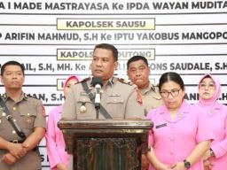 Kenal Pamit Pejabat Baru dan Lama di Polres Parigi Moutong