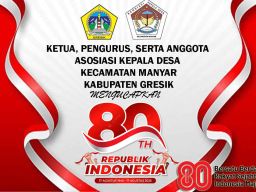 AKD Kecamatan Manyar Mengucapkan Dirgahayu Republik Indonesia ke 80